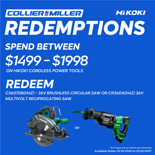 spen $1499 hikoki redemptions OCT - DEC 2026